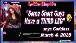 5 Days Ago Goddess Cleopatra says Some Short Guys Have a THIRD LEG while playing Dead By Daylight