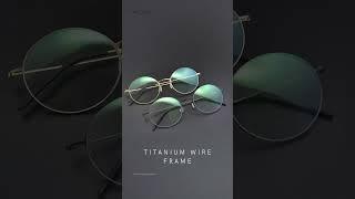 Best Round Glasses for Men, Titanium Frame Featuring Unique Screwless Hinges