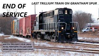 END OF SERVICE – GRANTHAM SPUR - LAST DAY OF WORKING CUSTOMERS