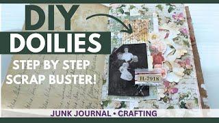 Easy DIY Doilies for Junk Journals and Scrapbooking #scrapbooking