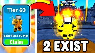 I ACTUALLY GOT THE SOLARFLARE TV MAN (Toilet Tower Defense)