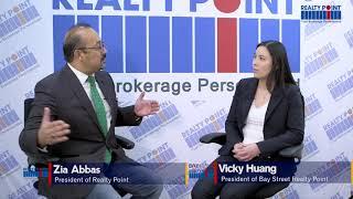 Zia Abbas & Vicky Huang, CEO of Bay Street Realty Point