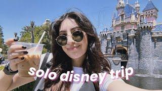 HOW TO DO DISNEY ALONE  single rider lines, tips, & snacks | solo disneyland vlog