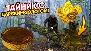 Нашли Тайник с Золотыми червонцами! Клад был под корнем старого дуба! Заначка вора или ювелира?!