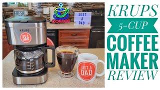 Review KRUPS Simply Brew Compact 5 Cup Coffee Maker    How To Make Coffee With It