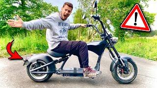 Dieser ELEKTRO CHOPPER fährt OHNE TUNING locker über 60 Km/h! ( mit 45er Zulassung) - Mangosteen X9