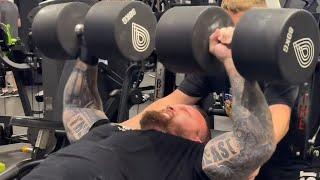 Retired Eddie Hall Tries His Press Strength