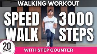  Fast Walking at Home Workout | Speed Walk at Home Workout