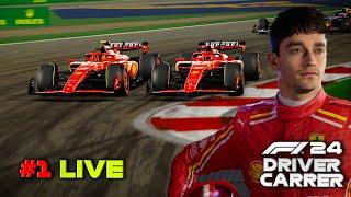 Playing the new driver CARRER mod on F1 24 in LIVE! | EPISODE 1