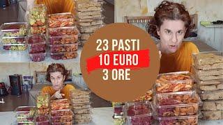 23 pasti con 10 euro, pronti in 3 ore. MEAL PREP come organizzare i pasti ! TUTORIAL COMPLETO