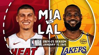 MIAMI HEAT vs LOS ANGELES LAKERS | FULL GAME HIGHLIGHTS | January 15, 2025 | 2024-25 Season