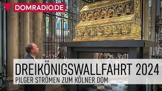 Dreikönigswallfahrt 2024 – Pilger strömen zum Kölner Dom