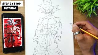 How To Draw Goku Full Body In Few Simple Steps Tutorial For Beginners @AjArts03