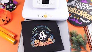 Sublimate a Halloween shirts With HTVRONT Auto Heat Press!