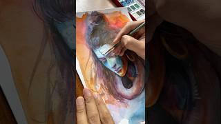 Shiv Ji  #watercolorpainting #artshorts #artvideos