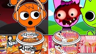 Incredibox Sprunki - Oren VS Pinki Convenience Store ORANGE PINK MUKBANG 2 | Incredibox Animation