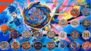 【Helios Volcano VS ALL Beyblade Burst Sparking Marathon Battle】 ベイブレードバースト 베이블레이드 버스트