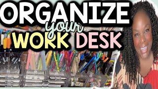 SIMPLE WORK DESK ORGANIZATION!