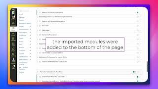 Import Modules from Canvas Shared Content