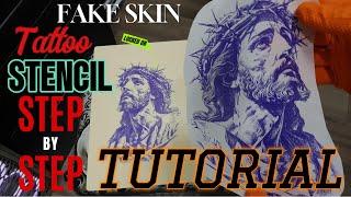 How to Create a Perfect Tattoo Stencil THE RIGHT WAY - Step By Step- TUTORIAL