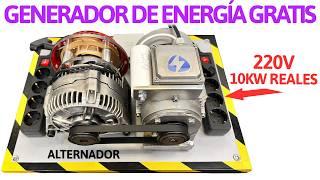 Infinite Energy Generator with a Car Alternator - Liberty Engine 4.0