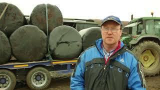 Receiving emergency fodder in Co Monaghan