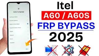 Itel A60 | A60s Google/FRP Bypass Android 12 Without Pc | Itel A60 Gmail Account Unlock 2025 Method
