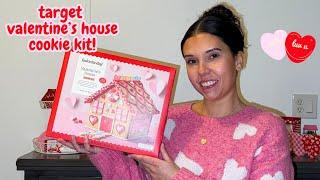 decorating valentine's house  cookie kit from target! ️