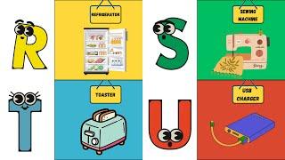 ABC Electric Appliances Song | Learn A to Z with Fun Machines | Educational Kids Song | #abcd #kids