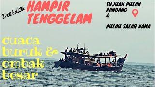 DETIK DETIK HAMPIR TENGGELAM DI TENGAH LAUT AKIBAT CUACA BURUK || MESIN MATI