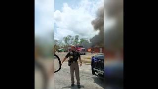 South East Texas Wildfire burns down old locally owned Mexican restaurant.