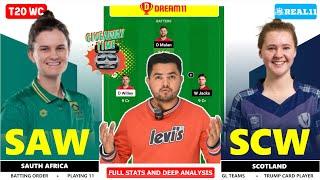 SA-W vs SCO-W Dream11 Prediction by @IKMxCRICKET | India’s No.1 Fantasy Cricket Expert