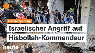 heute 19:00 Uhr v. 20.09.2024 Israel attackiert Hisbollah, Brandenburg-Wahl, Habeck besucht VW-Werk