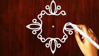 Daily simple Rangoli Designs with 5 dots, chukkala muggulu, rangrangoli designs, sikku kolam