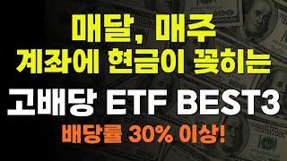 배당률 30% 이상 고배당 ETF BEST 3종목