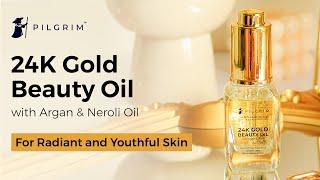 Pilgrim 24K Gold Beauty Oil | For Radiant and Youthful Skin! | Secrets of Jeju Island, Korea