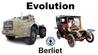 Evolution of Berliet cars - Models by year of manufacture