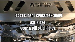 ASFIR 4x4 Skid Plates Install - 2021 Subaru Crosstrek Sport - OCTurboJoe