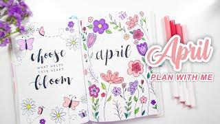  Plan with me | APRIL 2022 monthly bullet journal setup | Marjorie Christy 