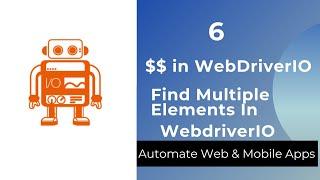 What Is $$ In WebdriverIO || findElements In WebdriverIO