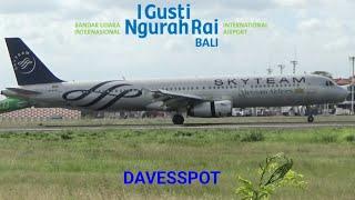 BALI PLANE SPOTTING takeoffs & landings including Vietnam Airlines A321, Air Asia A321neo & more