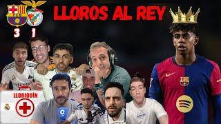 LLOROS Y REACCIONES MADRIDISTAS AL REY LAMINE