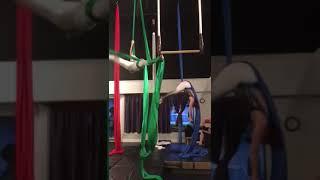 “Chasing Twisters” C2air aerial silks dress rehearsal