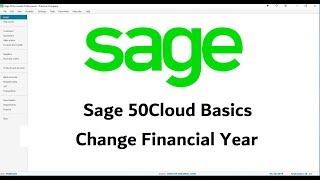 Sage 50Cloud - How to change Financial Year