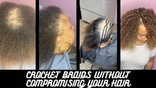 Full Coverage Crochet Braids on Thin Hair | Lightweight & Tension Free | Afri Naptural Water Wave