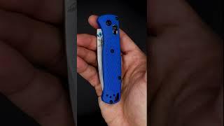 Benchmade Bugout 535 Blue Knife AXIS Lock Satin Blade - Lightweight EDC Knife #shorts