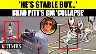 Brad Pitt 'Crashes' & 'Collapses' On Racing Track; Viral Video From Sets Of 'F1' | WATCH