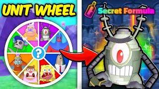 The SPIN WHEEL PICKS MY UNITS In Spongebob TD..