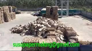 China LEIZHAN waste paper recycling machine,waste carton paper recycling production line