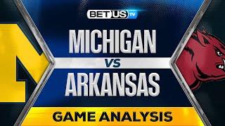 Michigan vs Arkansas (12-10-24) Game Preview | College Basketball Predictions